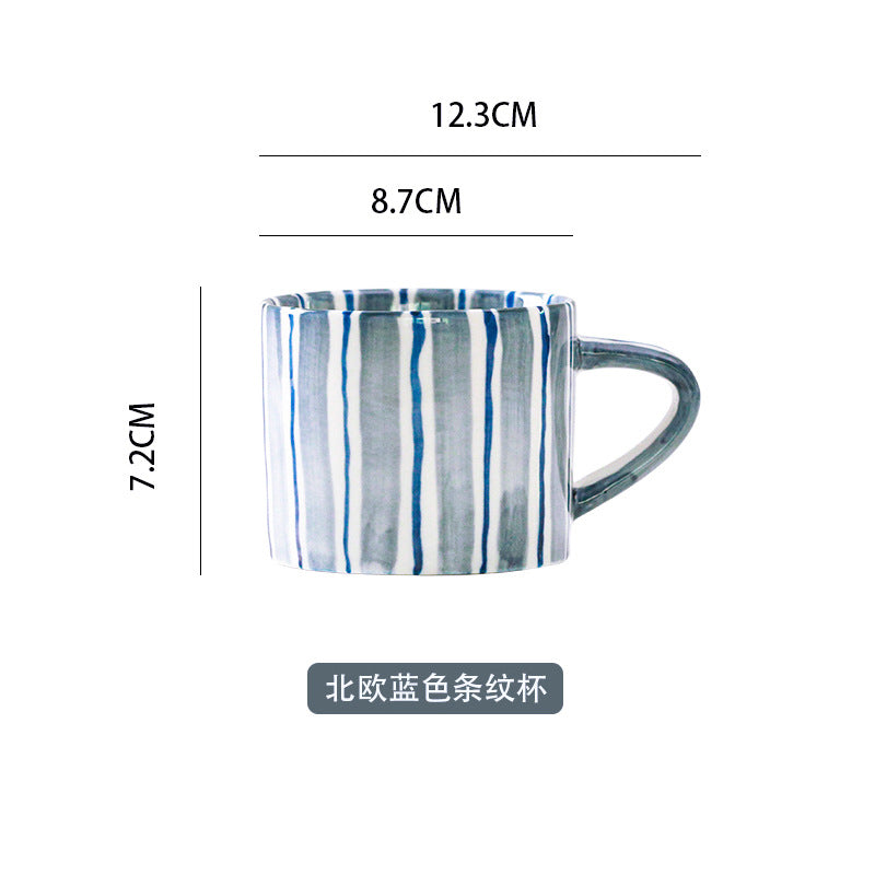 Ceramic coffee cups, plates and saucers sets