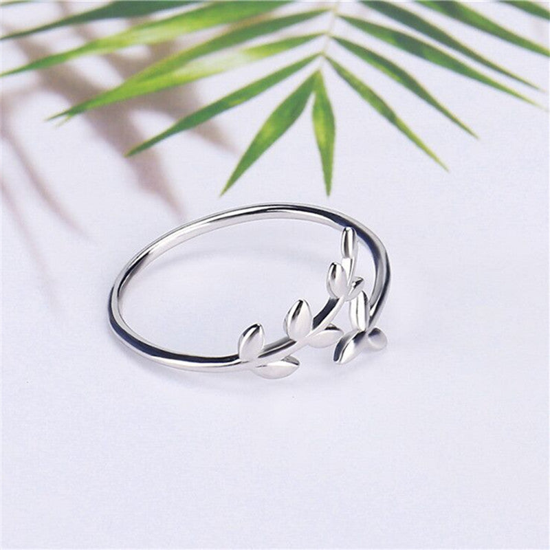 Olive leaf ring