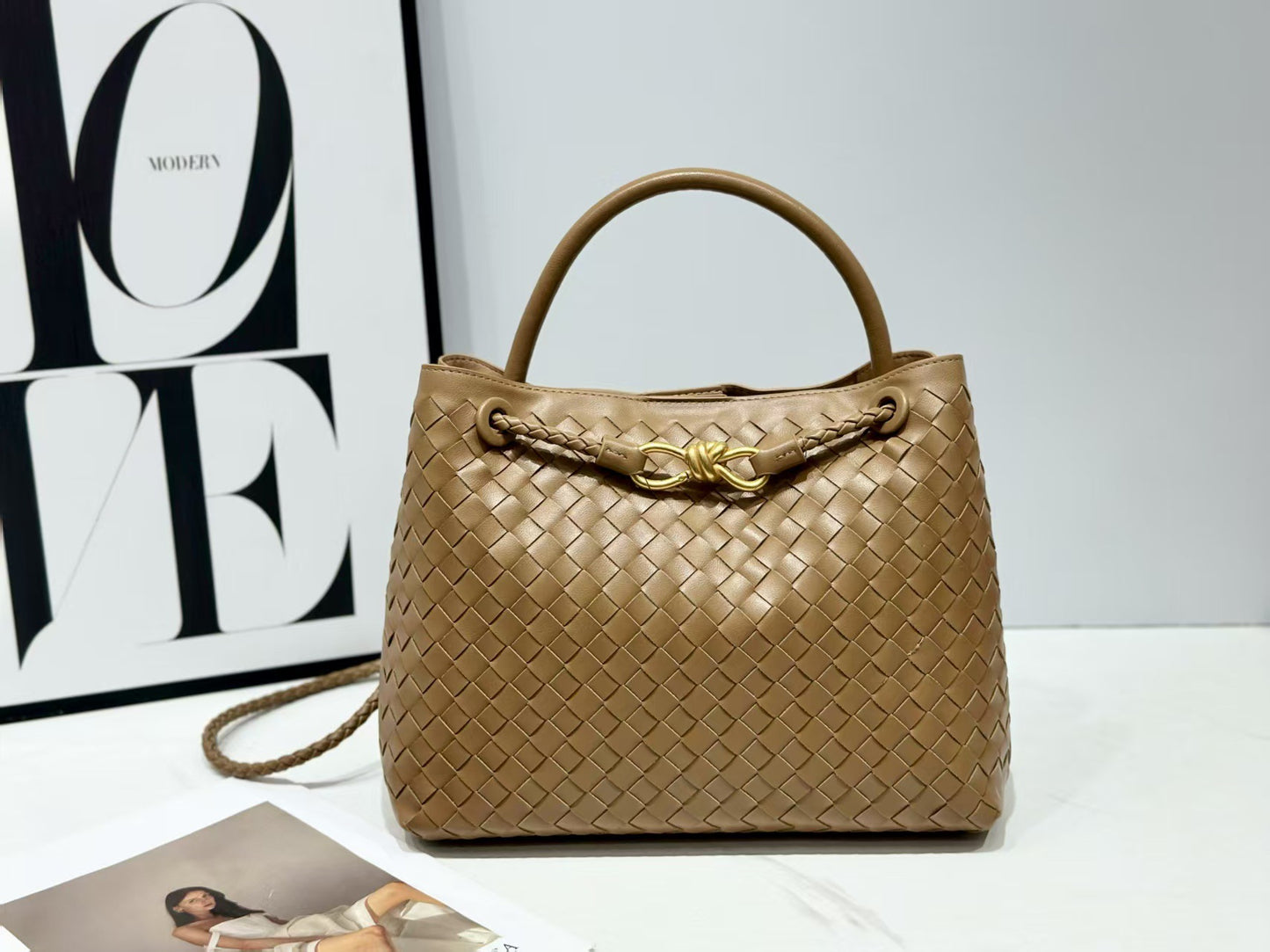 woven bag, single-shoulder hand-carry