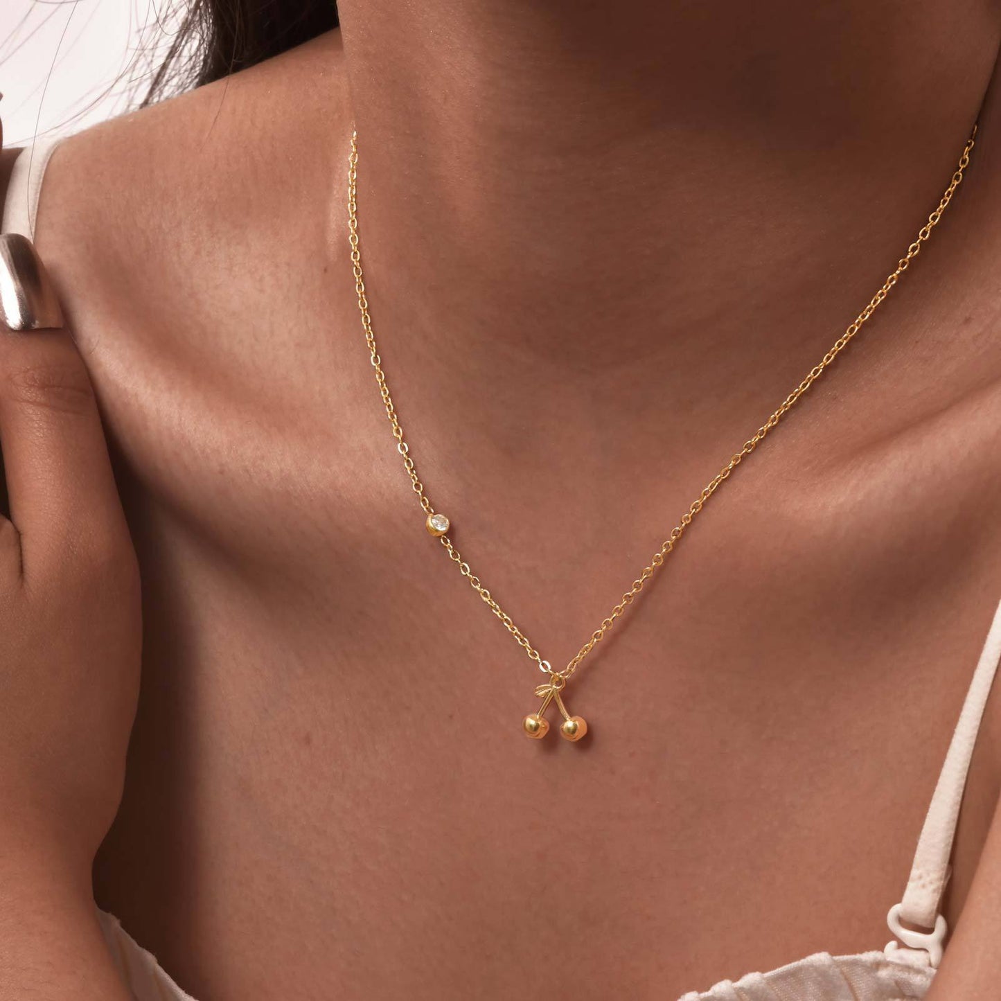 Cherry jewelry NC-2074 with 18K color plating