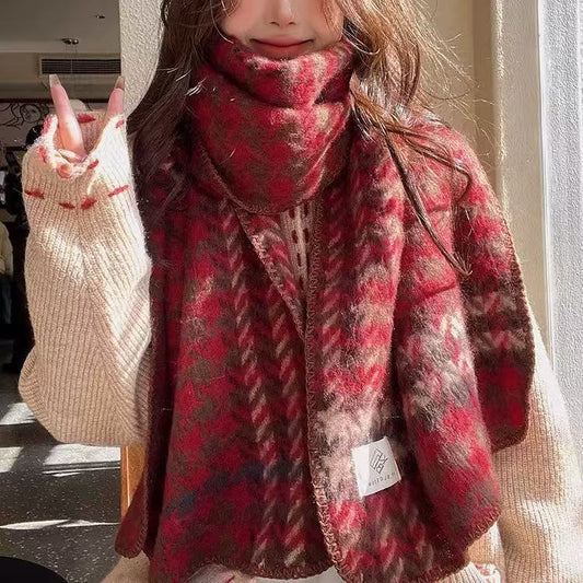 Plaid scarf. versatile, sophisticated