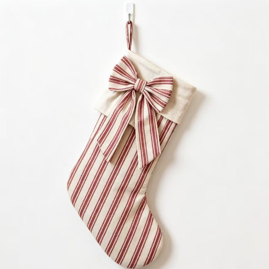 stocking with bow
