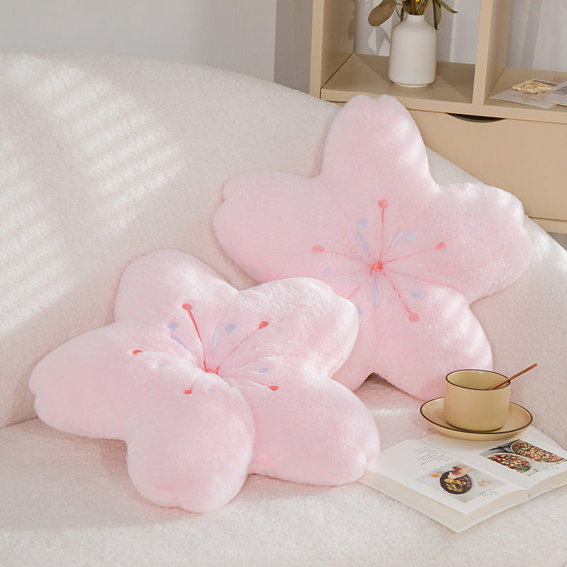 cherry blossom throw pillow
