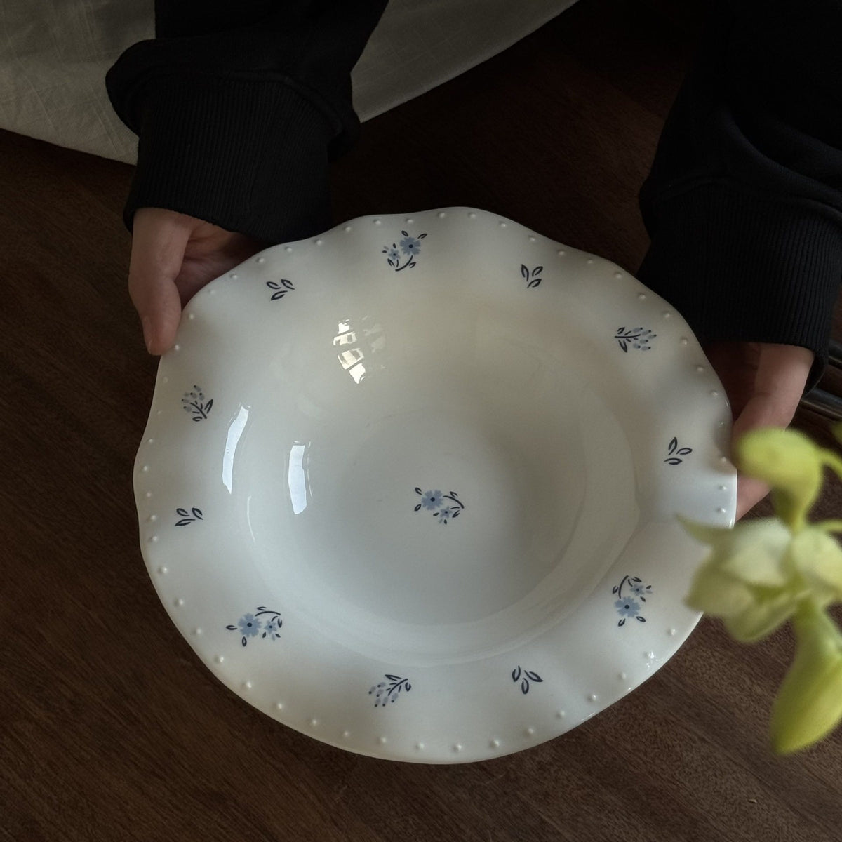 abstract wave ceramic plates