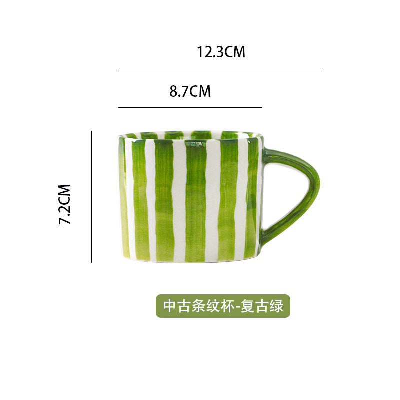 Ceramic coffee cups, plates and saucers sets