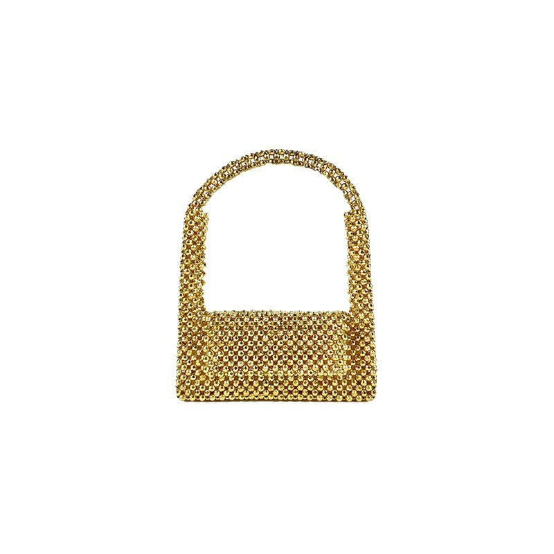 acrylic hand-beaded evening bag