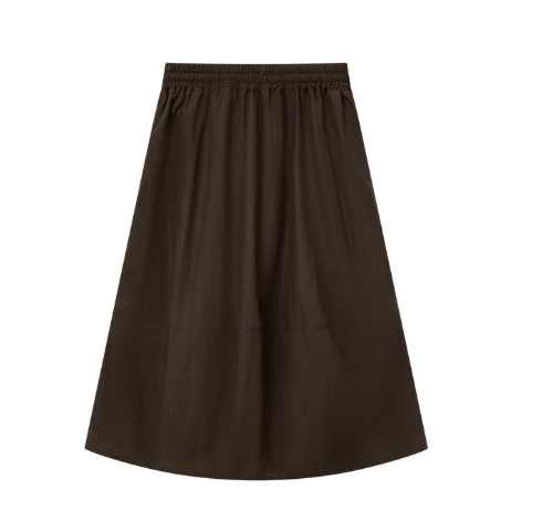 drawstring elastic waist skirt