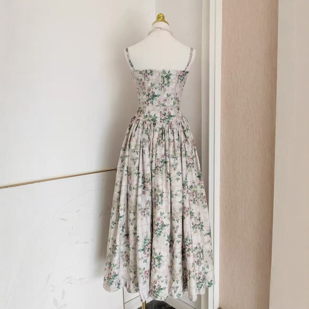 Romantic printed dress