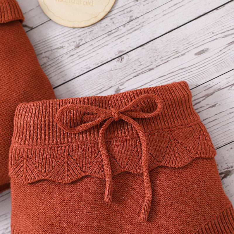 knitted 2pcs set summer