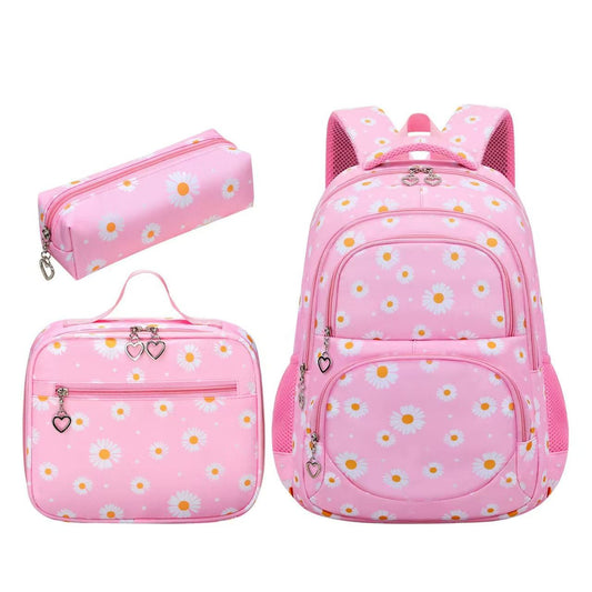 Little Daisy Student Schoolbag, Three-piece set