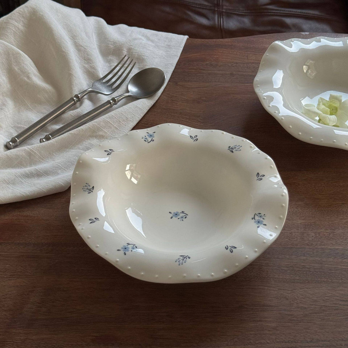 abstract wave ceramic plates