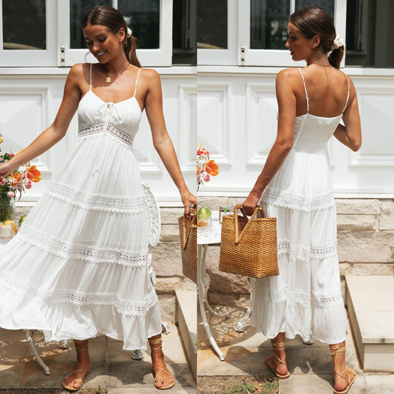 Women's Bohemian-style lace dress