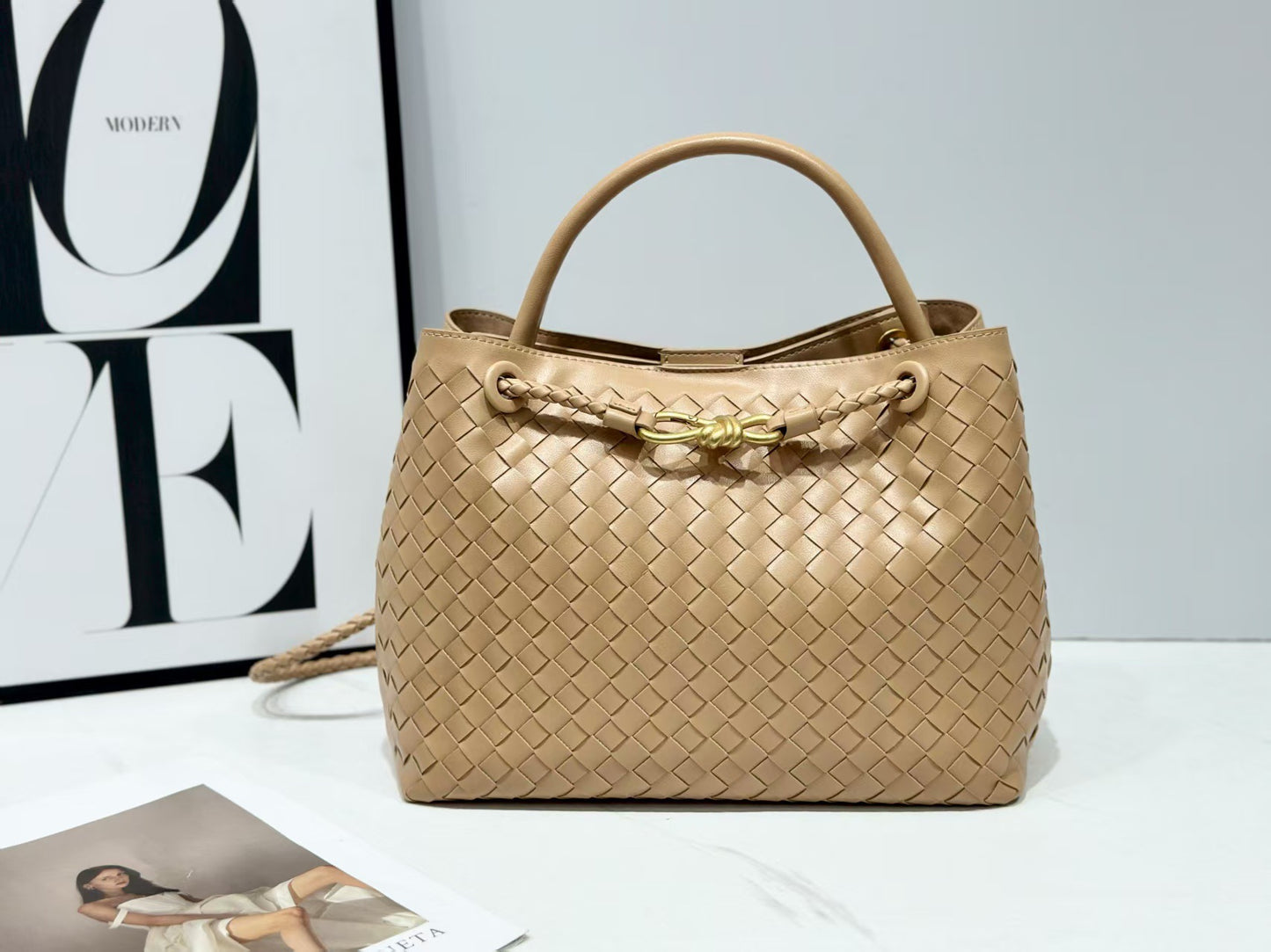 woven bag, single-shoulder hand-carry
