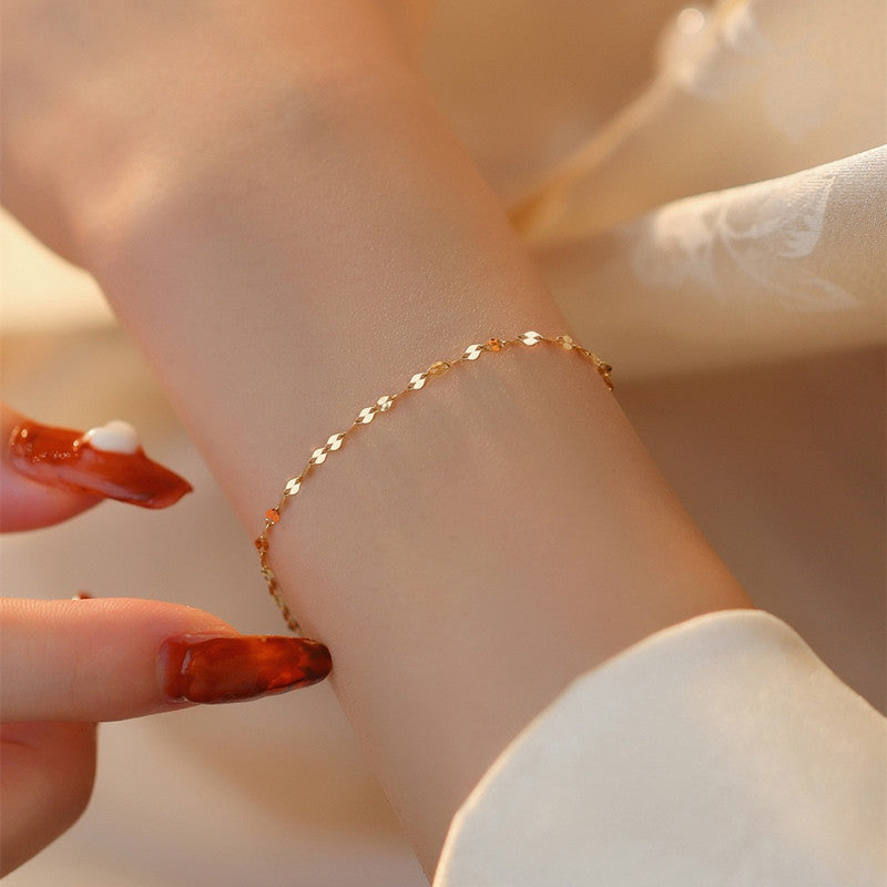 S925 14K-plated ultra-fine bracelet
