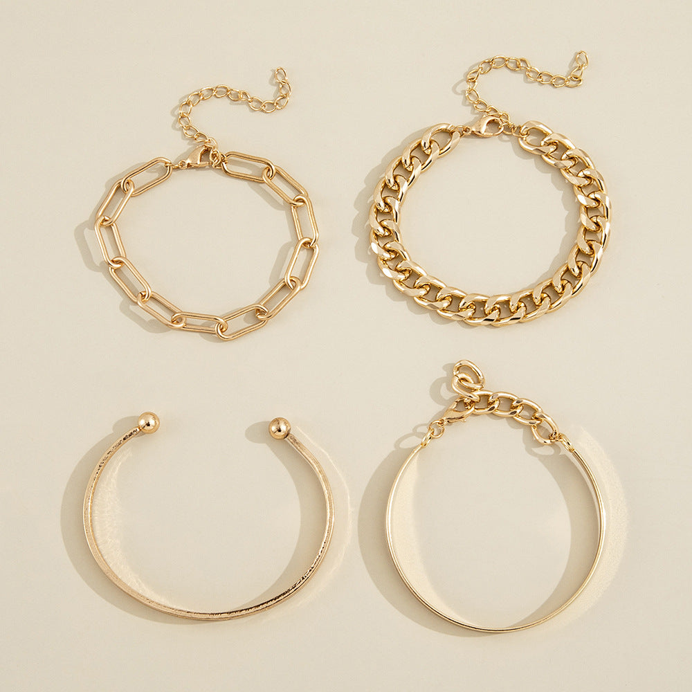 four-piece "LOVE" bracelet set