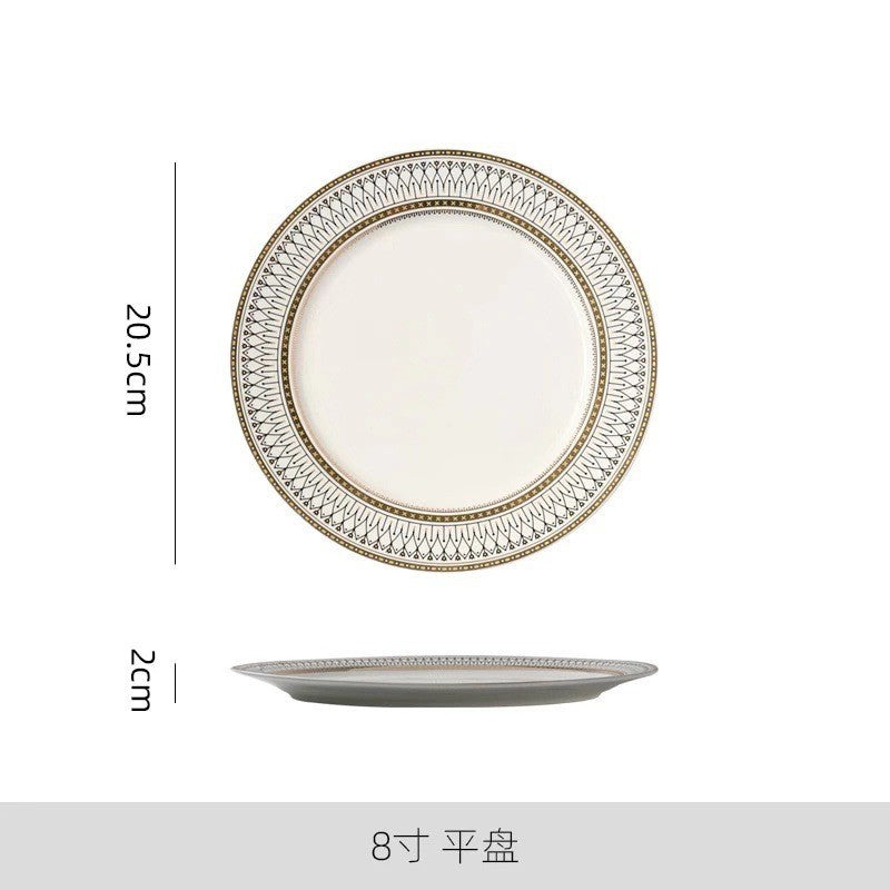 Ceramic tableware, plates, bowls