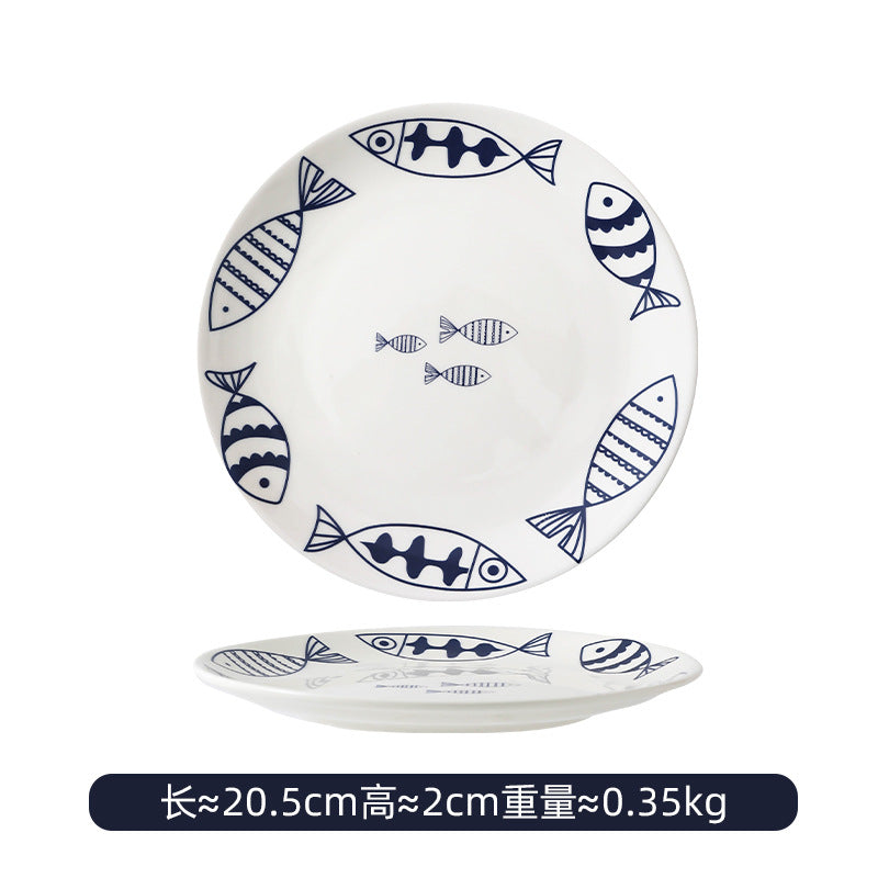 hand-painted ceramic plates