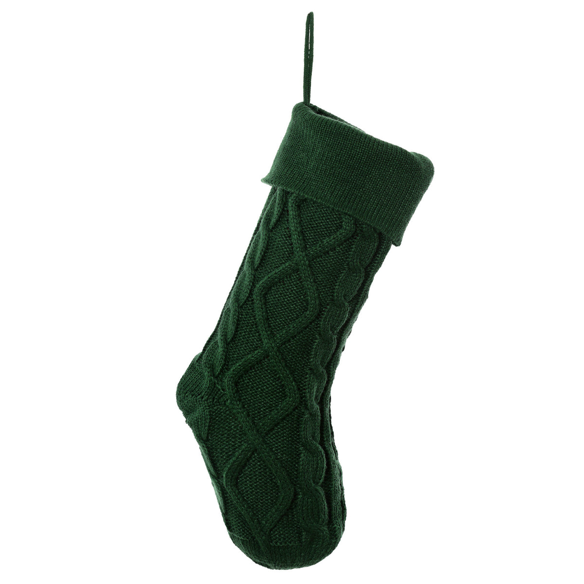 cable knit stocking,18 inches