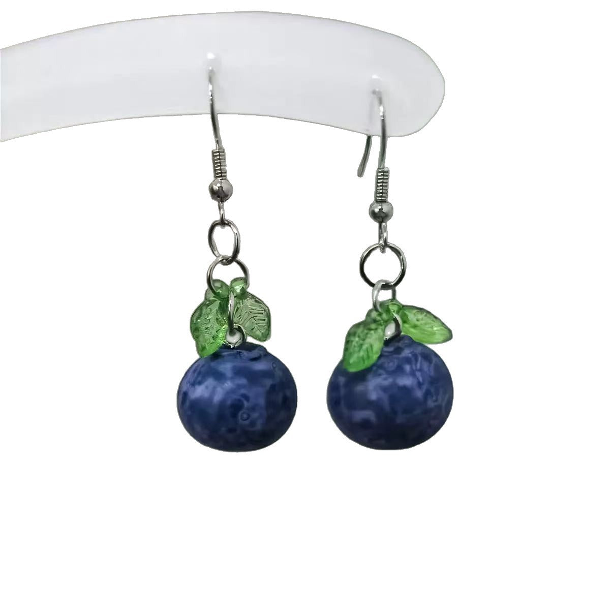 blueberry pendant earrings