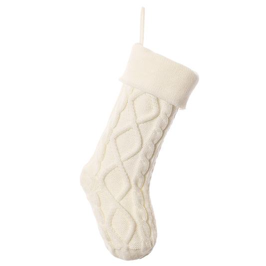cable knit stocking,18 inches