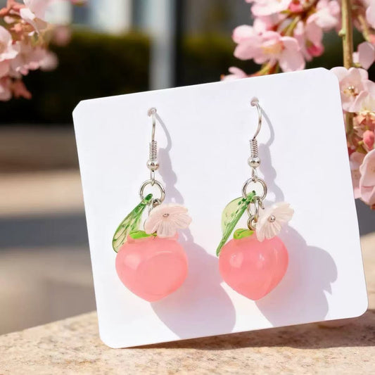 blueberry pendant earrings