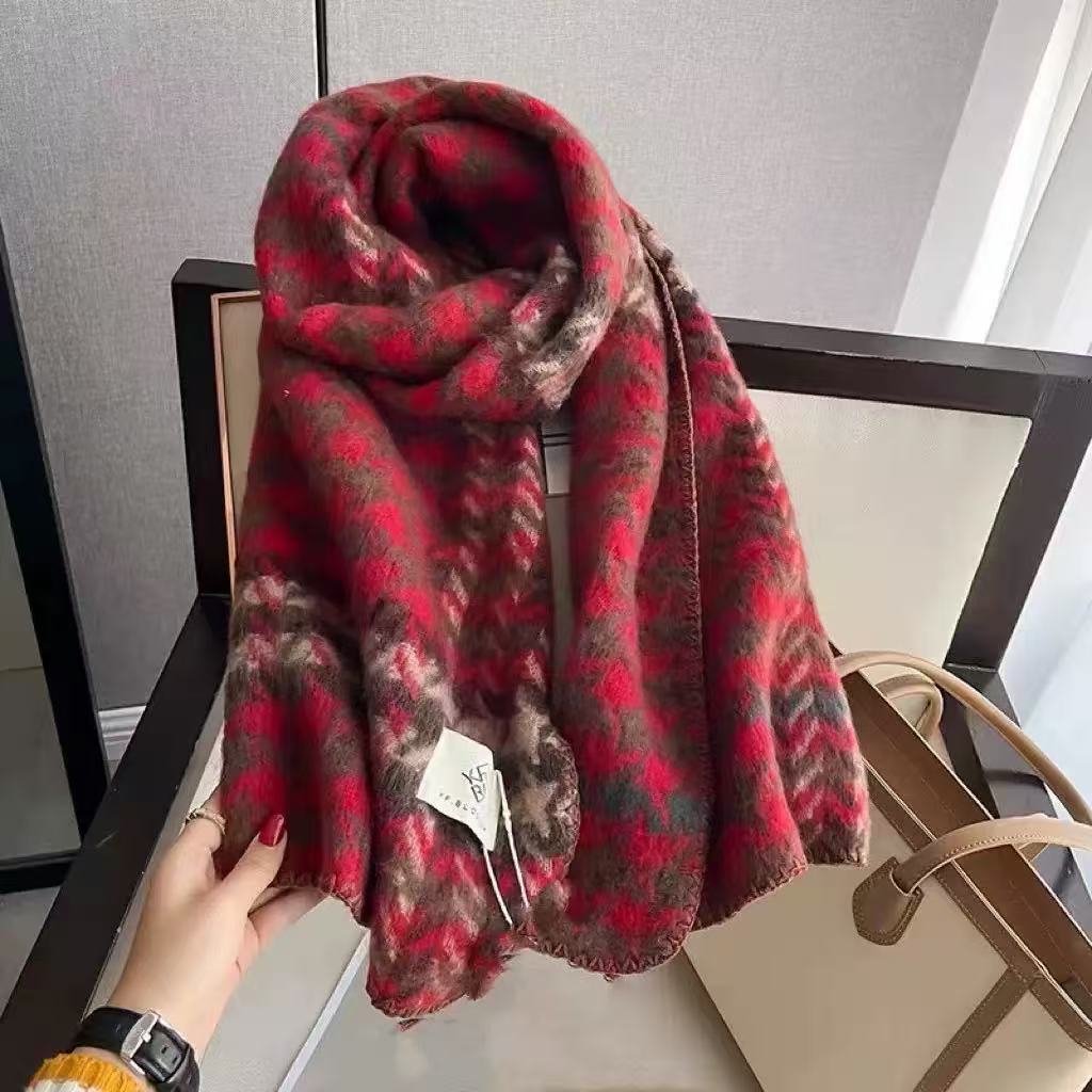 Plaid scarf. versatile, sophisticated