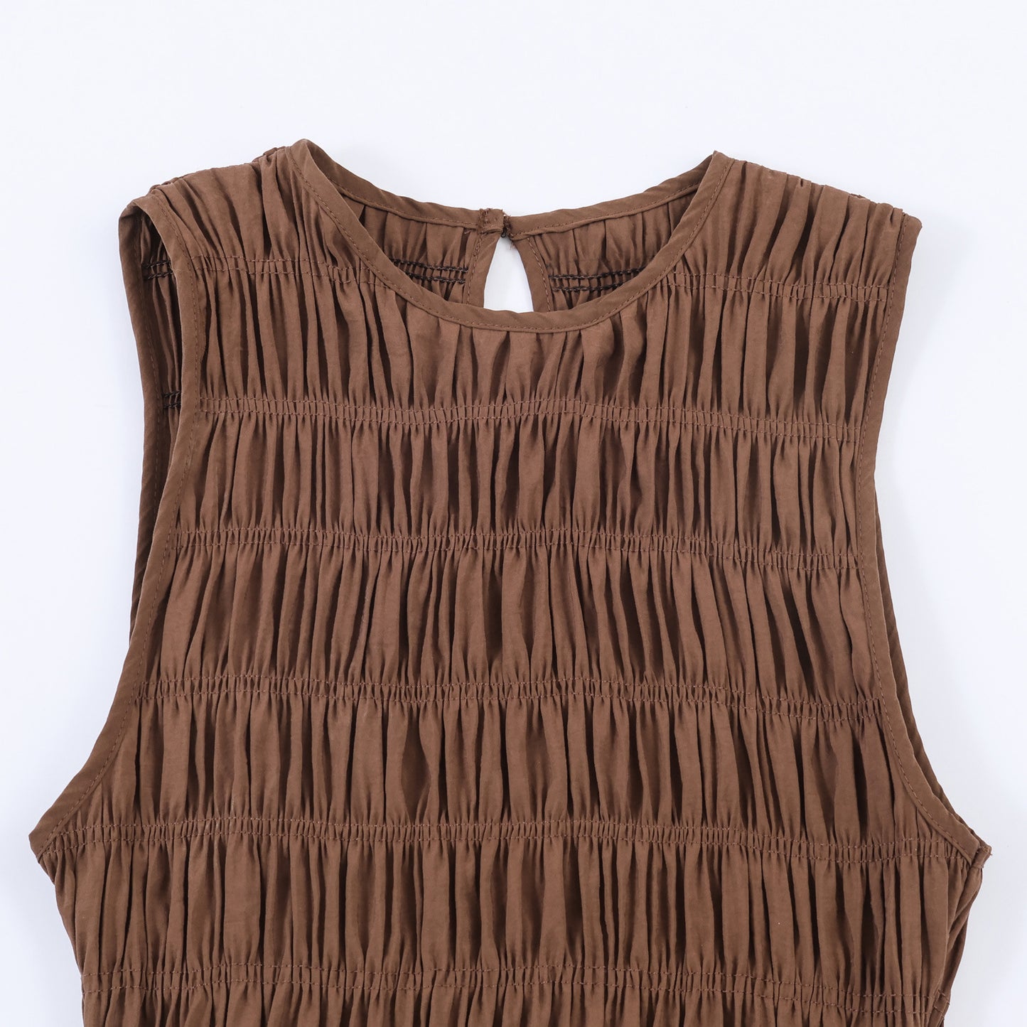 smock top sleevless midi dress