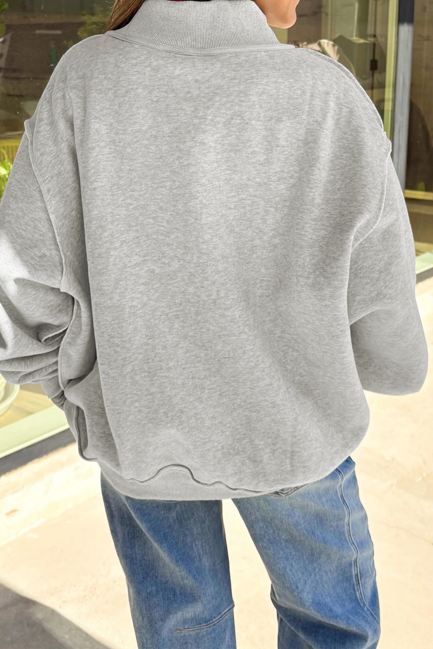 Reversible FOOTBALL GAMEDAY Double Side Printed High Neck Reversible Sweatshirt
