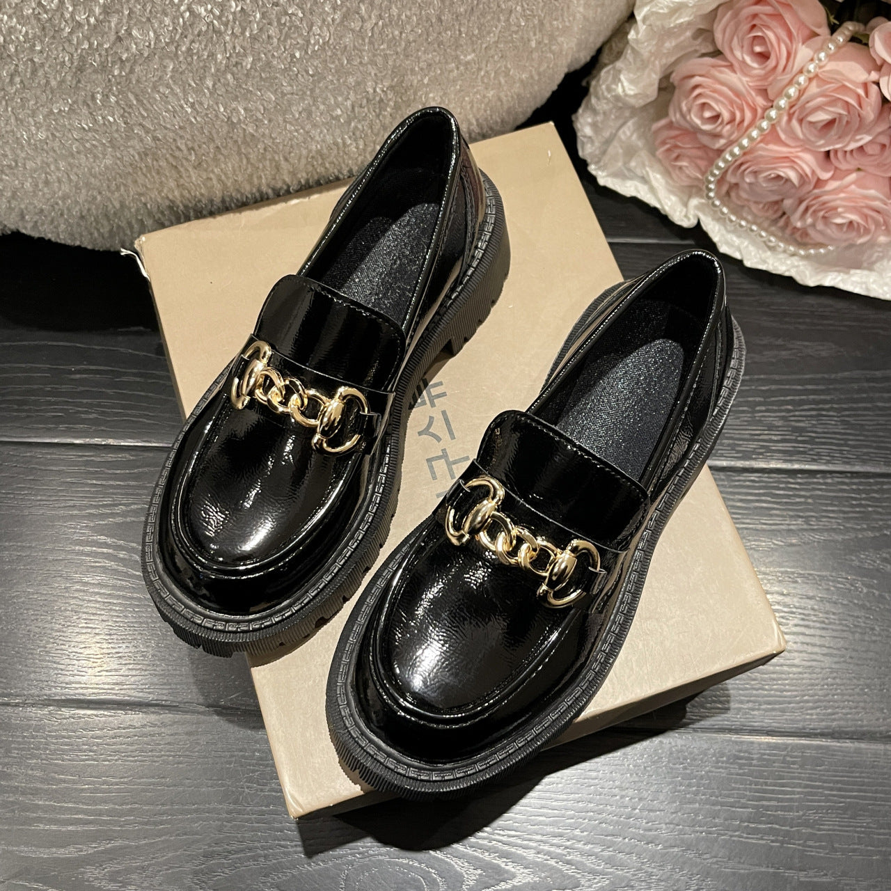 loafers with thick lug sole