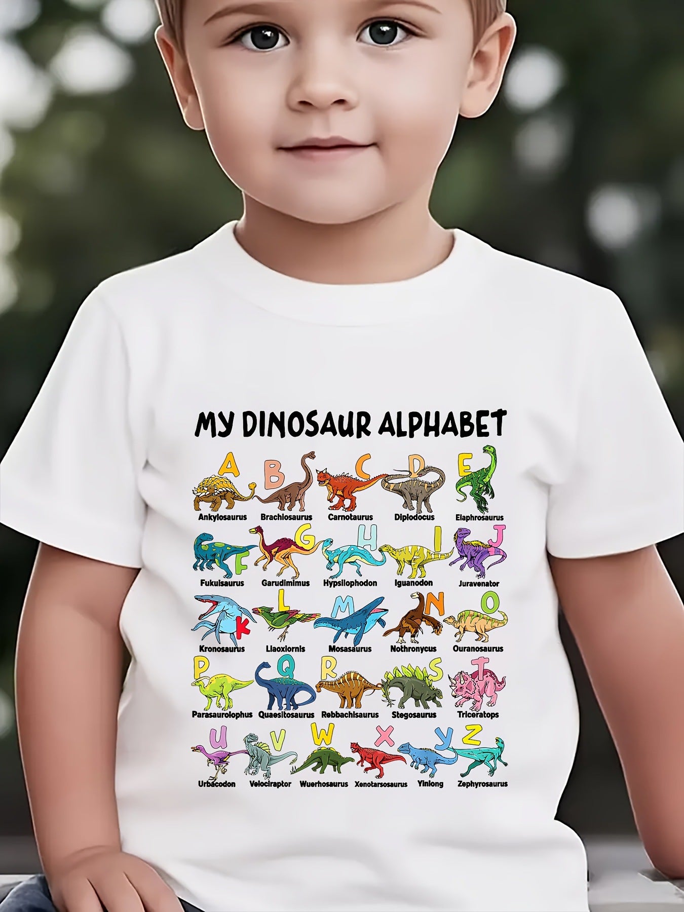 Dino Alphabet children's tshirt