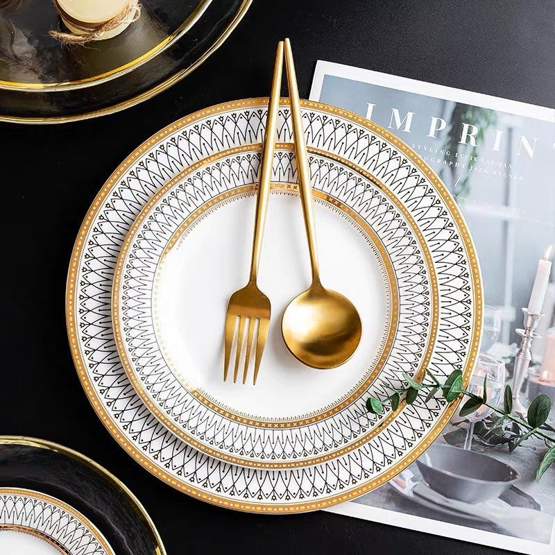 Ceramic tableware, plates, bowls
