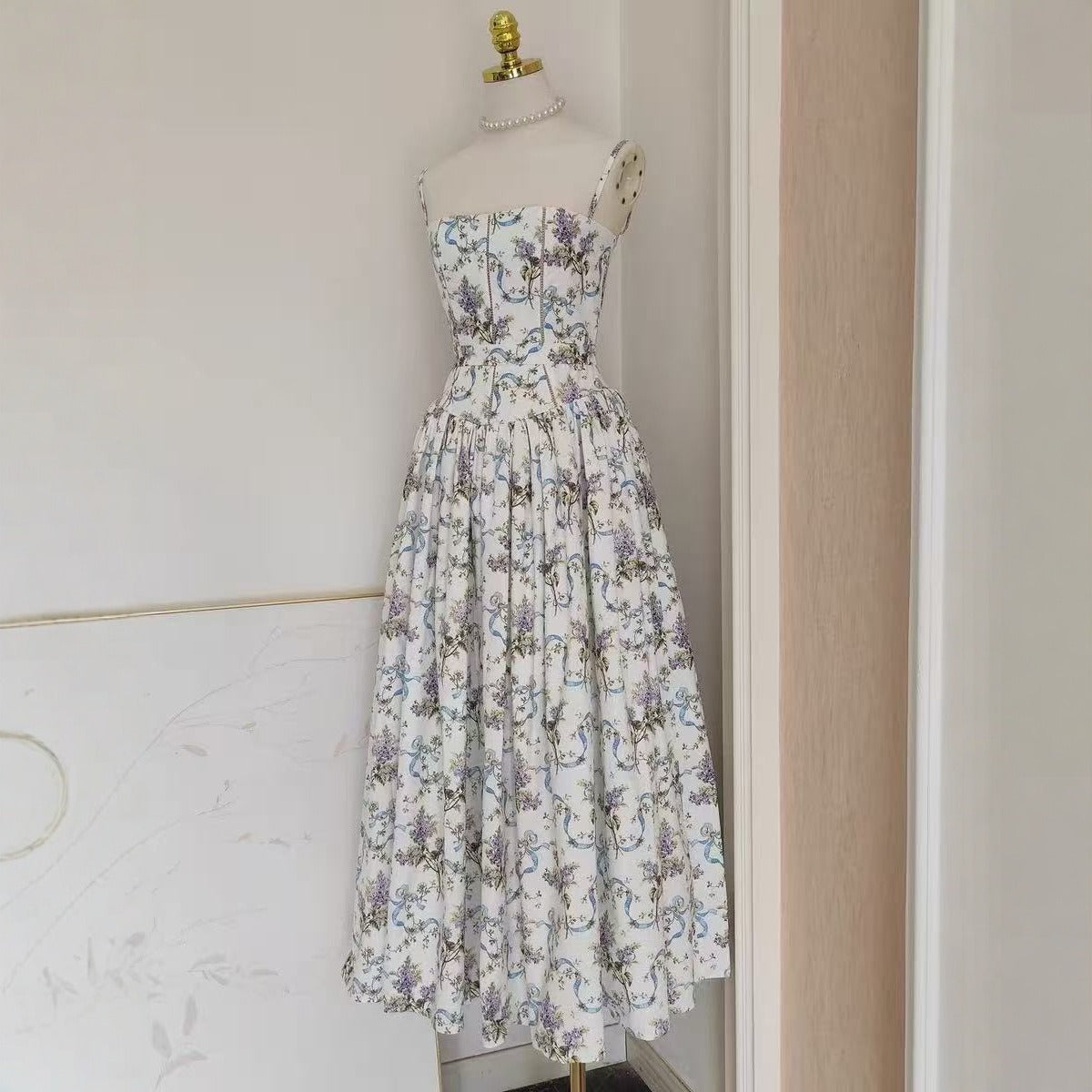 Romantic printed dress