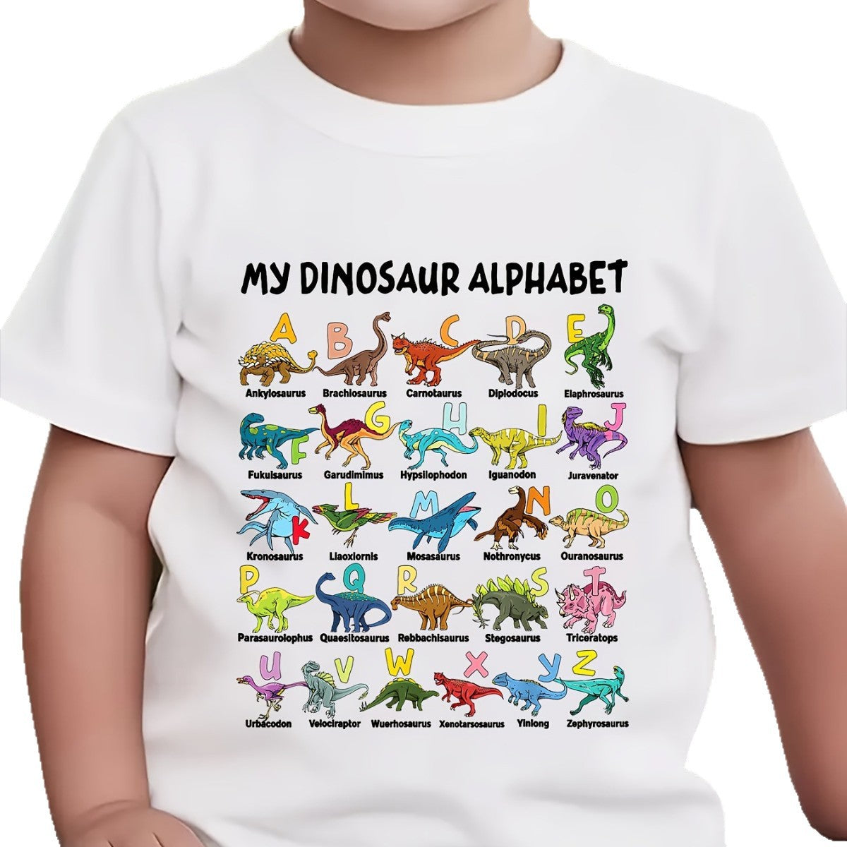 Dino Alphabet children's tshirt