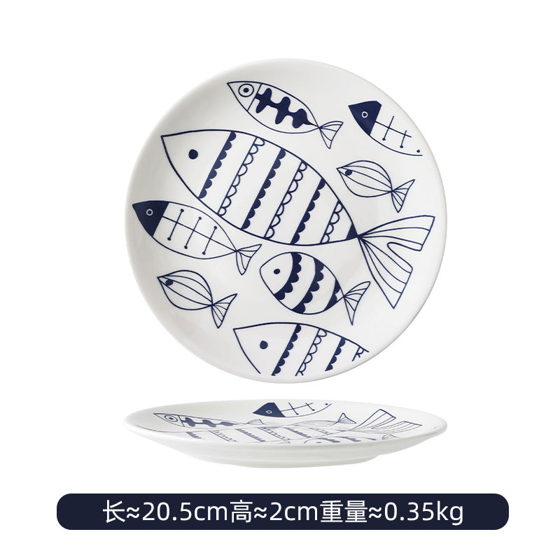 hand-painted ceramic plates
