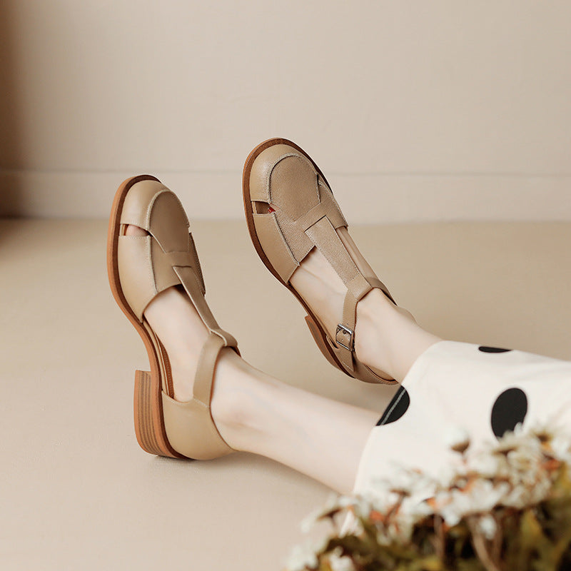 women's thick-heeled shoes
