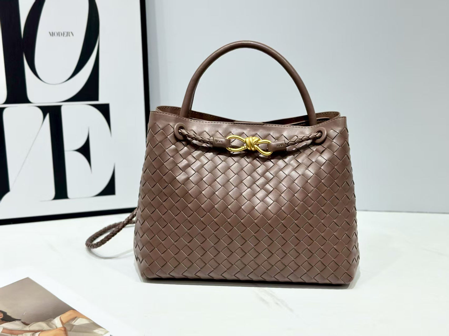 woven bag, single-shoulder hand-carry