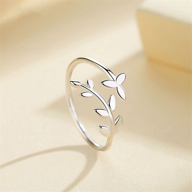 Olive leaf ring