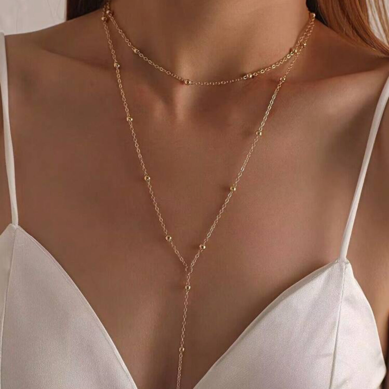 multi-layered and stackable long pendant