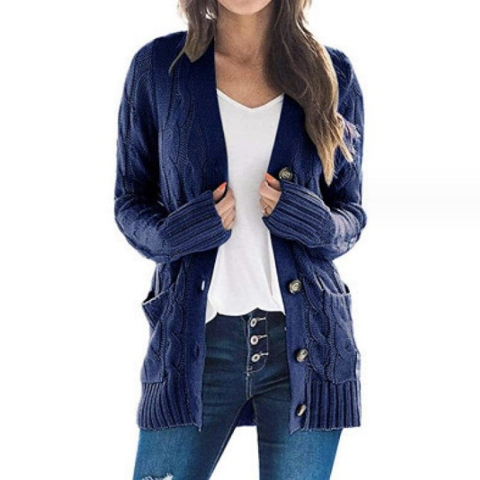 cable knit cardigan sweater