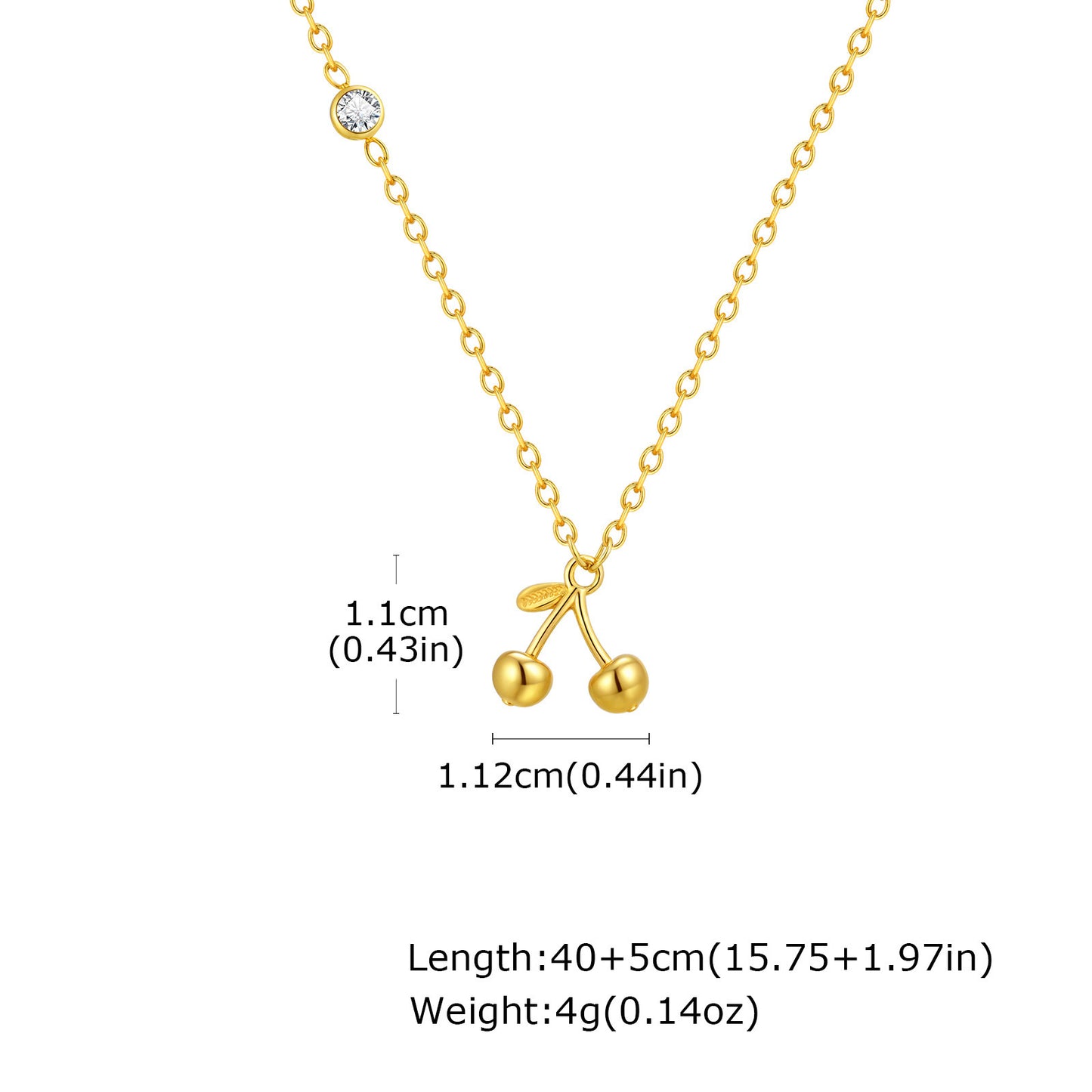 Cherry jewelry NC-2074 with 18K color plating