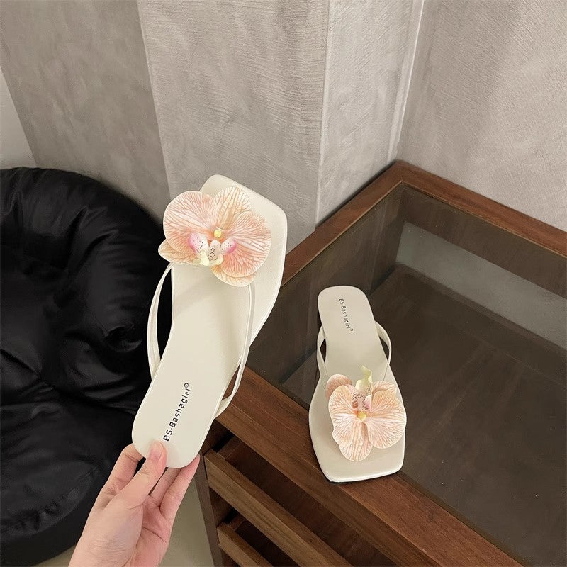petal flip-flops