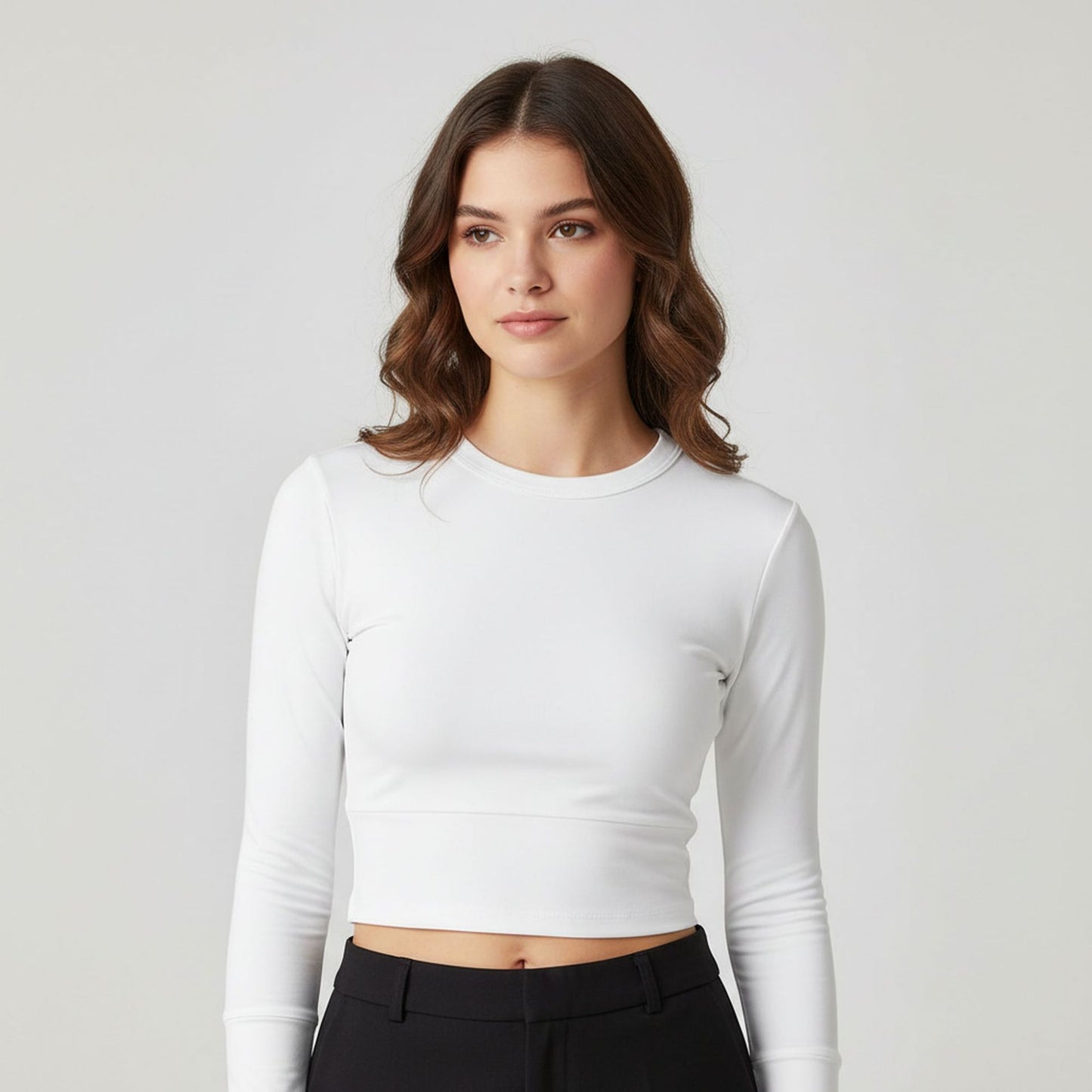 cropped long sleeve tshirt