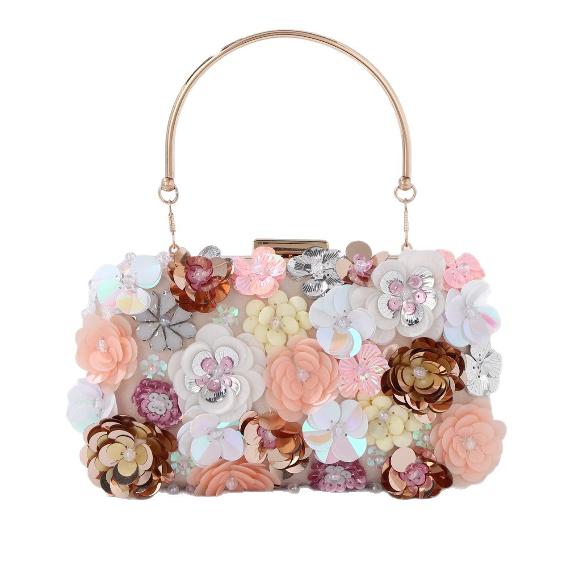 flower beaded bag