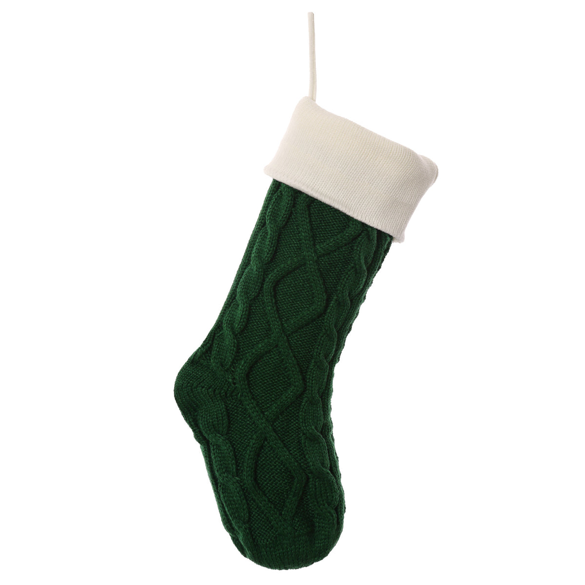 cable knit stocking,18 inches