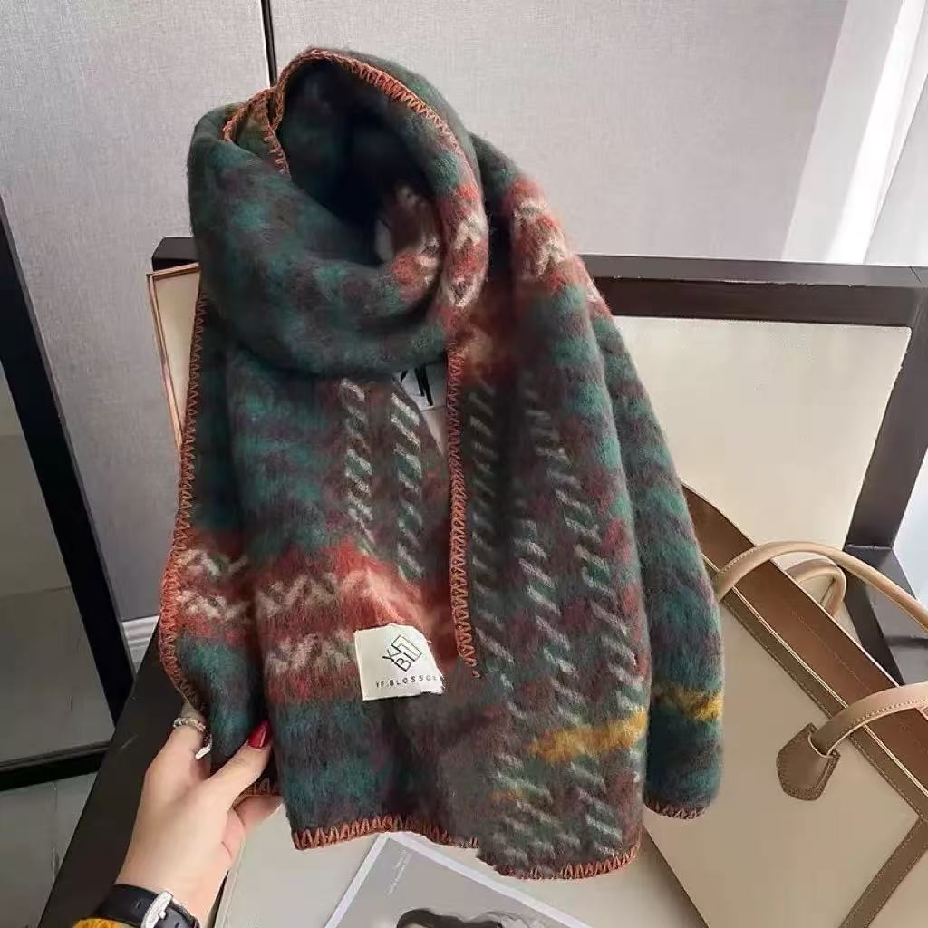 Plaid scarf. versatile, sophisticated