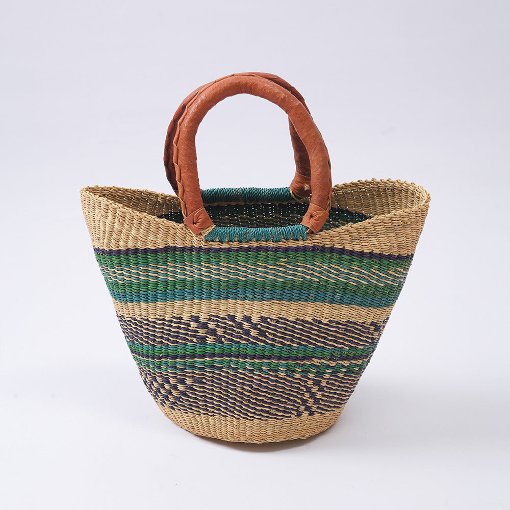Imported Ghanaian elephant grass woven bag