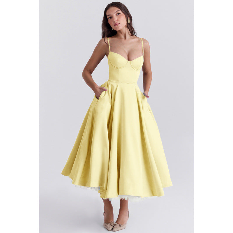 princess dress with lace hem