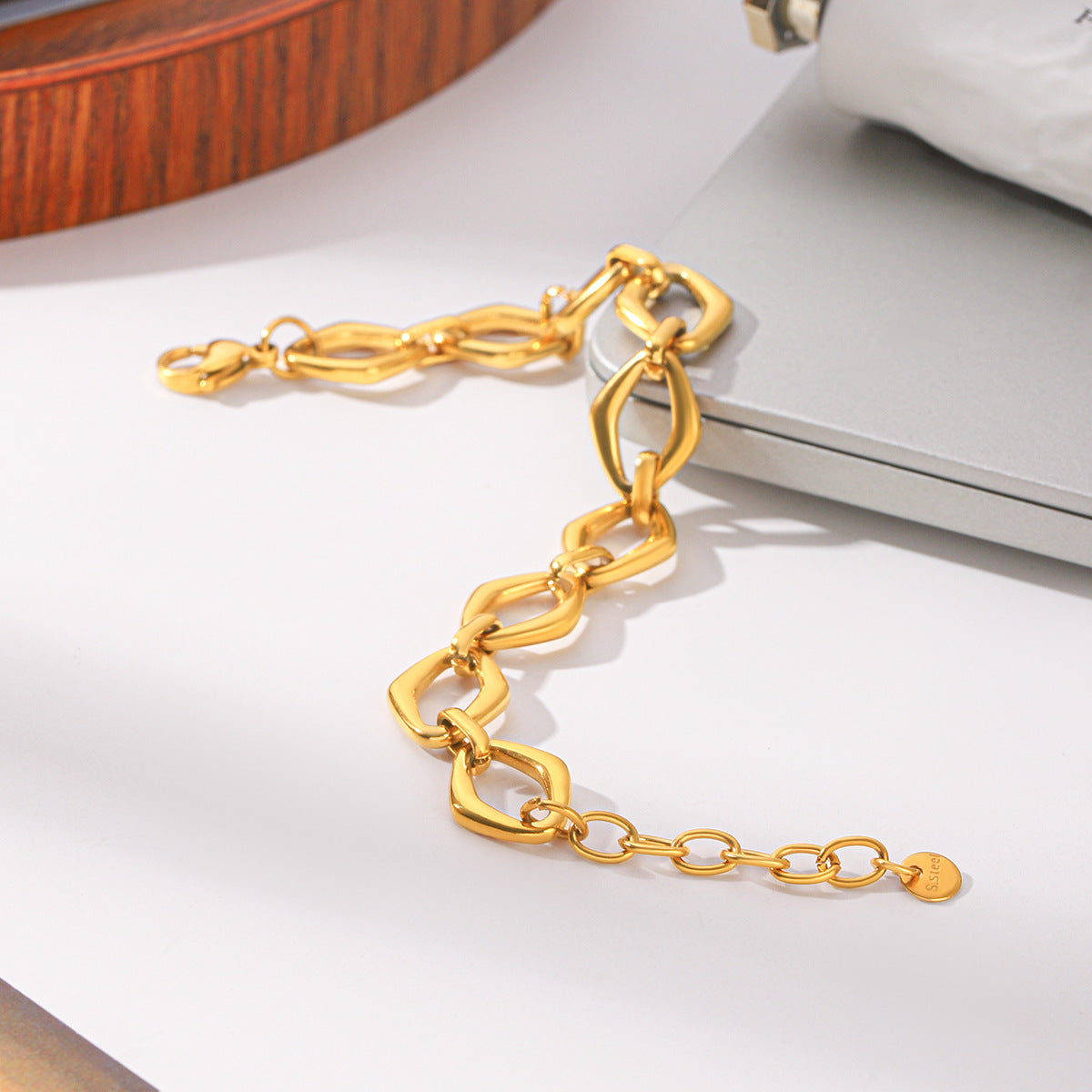 diamond-shaped bracelet