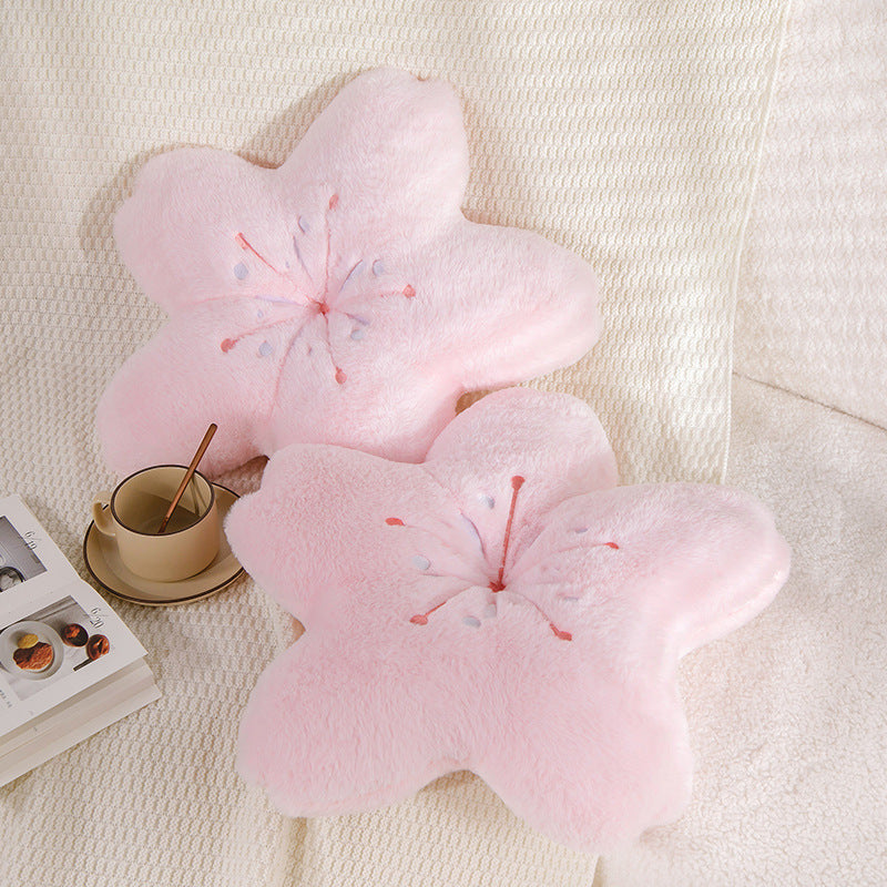 cherry blossom throw pillow