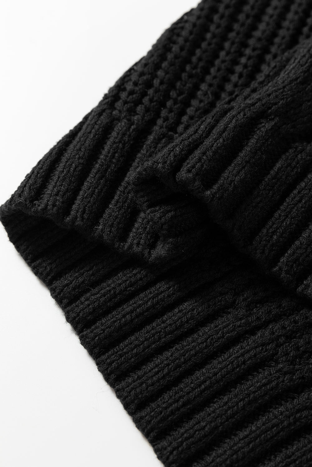 Black Plaid Lace up Detail Christmas Holiday Puff Short Sleeve Sweater